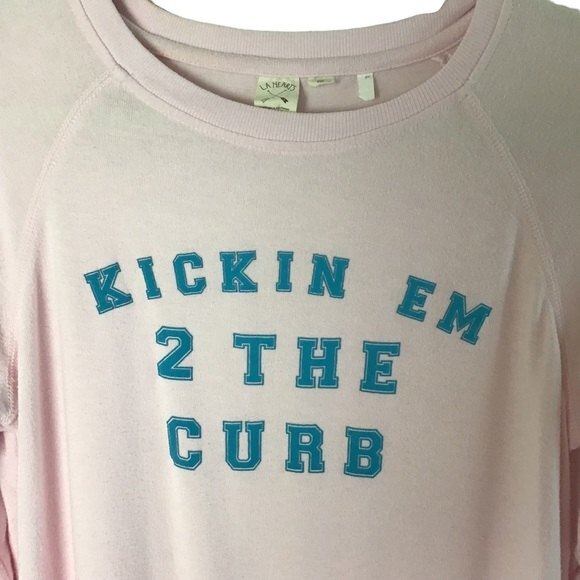 LA Hearts Long Sleeve Light Pink Sweater - Picture 2 of 8